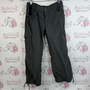 The North Face pants pockets Dark Gray Cargo Pants tie ups